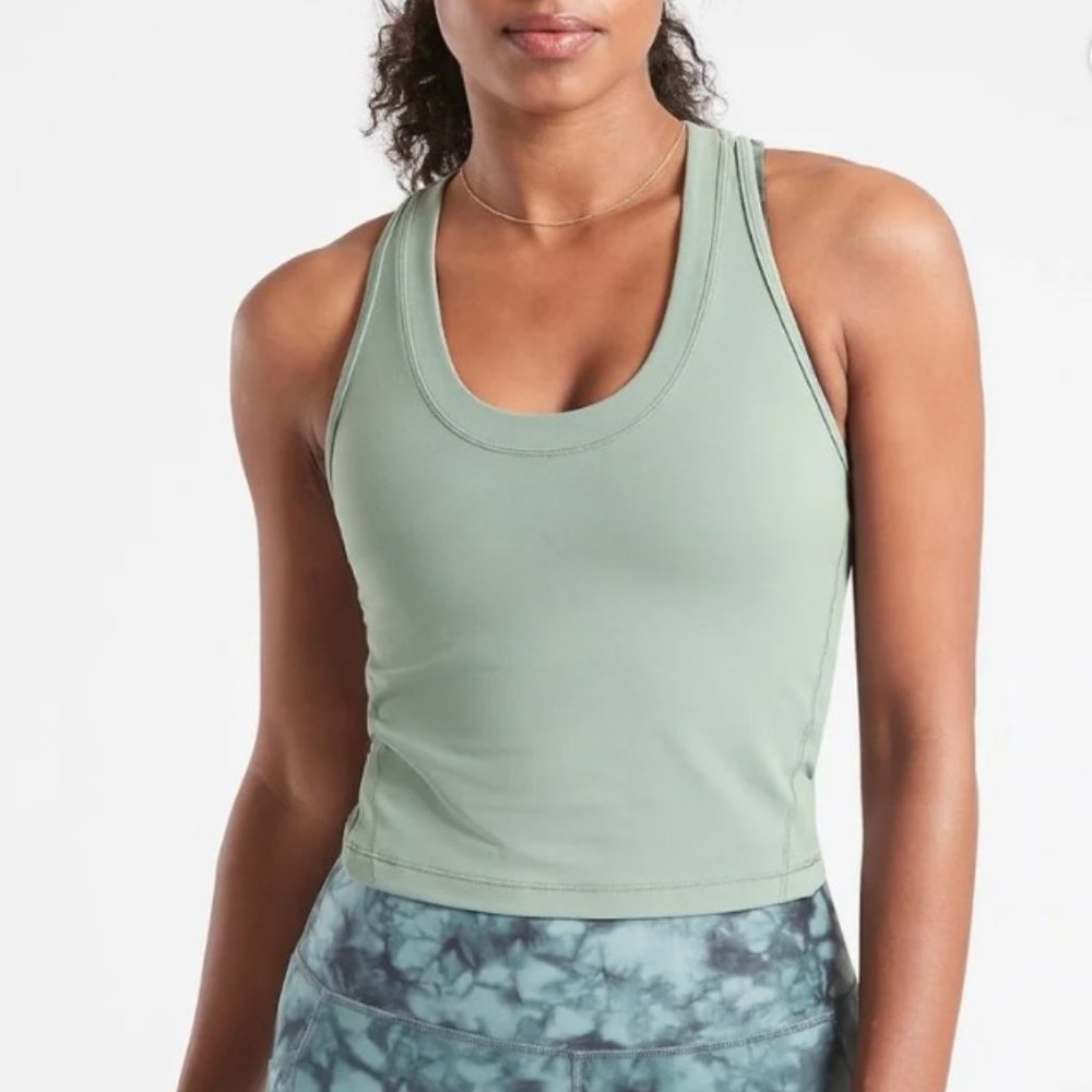 Athleta Sage Green Crop Top
